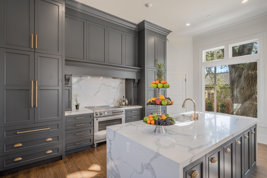 Vibrant Dining Area with Attached Kitchenette